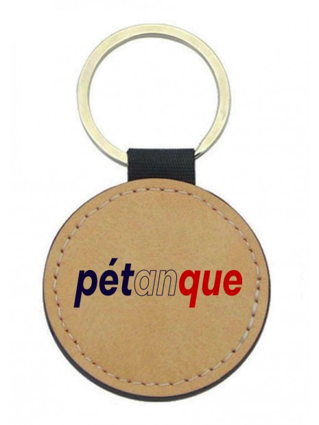 Porte Cles Cuir Vegan Marron Cadeau Imprime En France Citation Petanque Porte Cles Cuir Vegan Marron Cadeau Imprime En France Citation Petanque