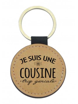 Porte-clés cuir végan...