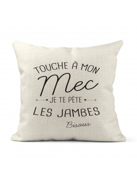 Housse de coussin - Lin -...