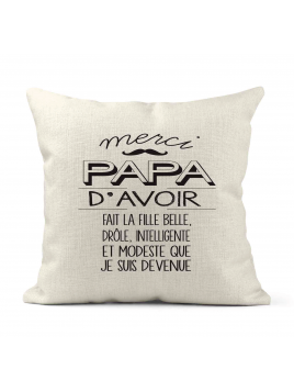 Housse de coussin - Lin -...