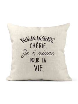 Housse de coussin - Lin -...