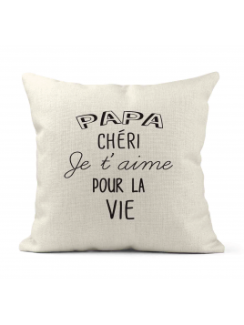 Housse de coussin - Lin -...