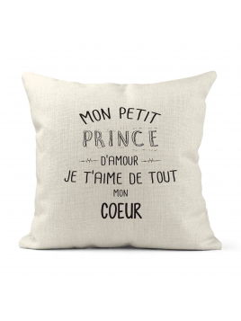 Housse de coussin - Lin -...