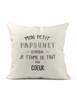Housse de coussin - Lin -...