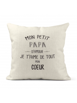 Housse de coussin - Lin -...