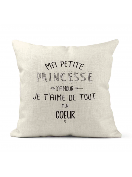 Housse de coussin - Lin -...