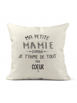 Housse de coussin - Lin -...