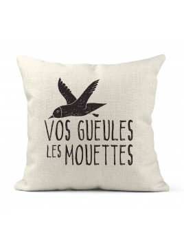 Housse de coussin - Lin -...