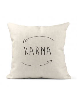 Housse de coussin - Lin -...