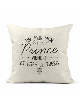 Housse de coussin - Lin -...