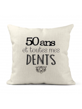 Housse de coussin - Lin -...