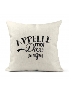 Housse de coussin - Lin -...