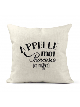 Housse de coussin - Lin -...