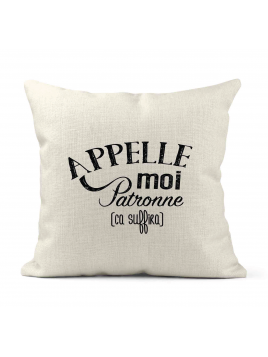 Housse de coussin - Lin -...