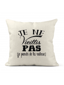 Housse de coussin - Lin -...