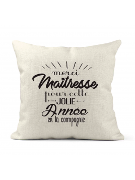 Housse de coussin - Lin -...