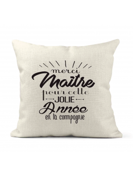 Housse de coussin - Lin -...