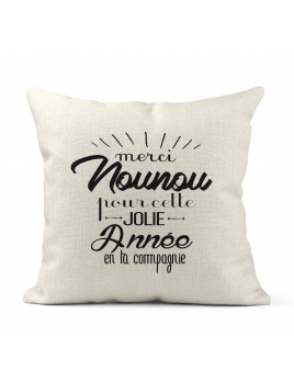 Housse de coussin - Lin -...