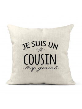 Housse de coussin - Lin -...