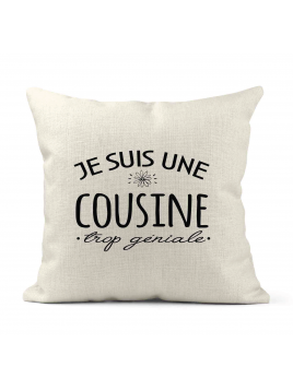 Housse de coussin - Lin -...
