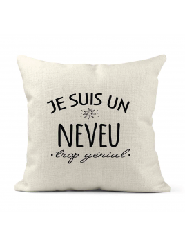 Housse de coussin - Lin -...