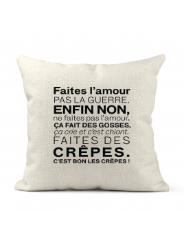 Housse de coussin - Lin -...
