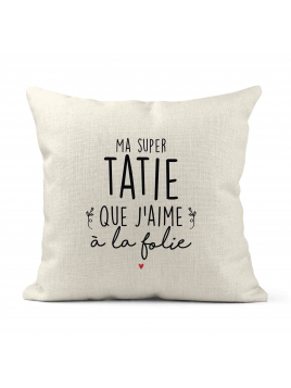 Housse de coussin - Lin -...