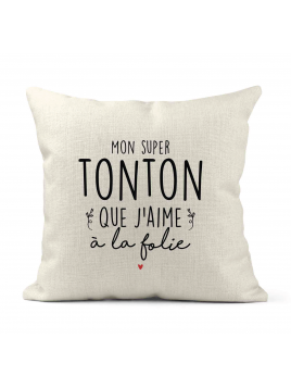 Housse de coussin - Lin -...