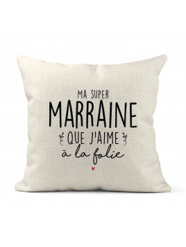 Housse de coussin - Lin -...