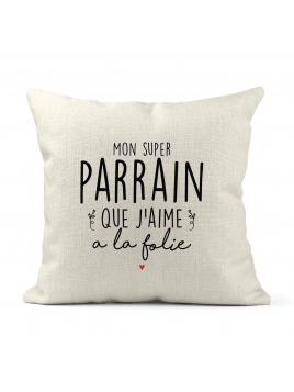 Housse de coussin - Lin -...
