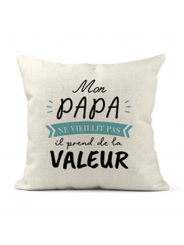 Housse de coussin - Lin -...