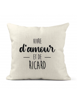 Housse de coussin - Lin -...