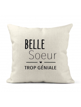 Housse de coussin - Lin -...