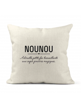 Housse de coussin - Lin -...