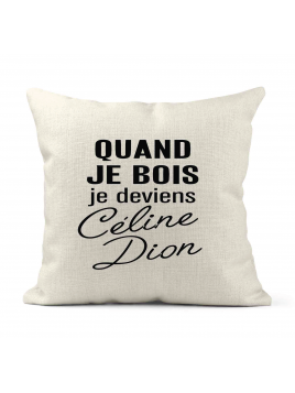 Housse de coussin - Lin -...
