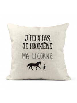 Housse de coussin - Lin -...