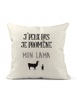 Housse de coussin - Lin -...