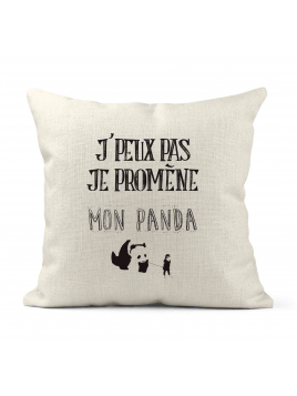 Housse de coussin - Lin -...