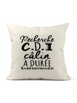 Housse de coussin - Lin -...