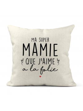 Housse de coussin - Lin -...