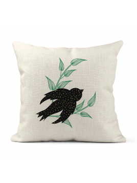 Housse de coussin - Lin -...