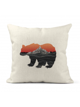 Housse de coussin - Lin -...