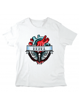 T-Shirt imprimé à message -...