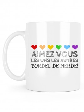 Mug céramique à message -...