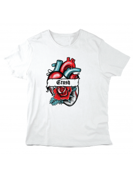 T-Shirt imprimé à message -...