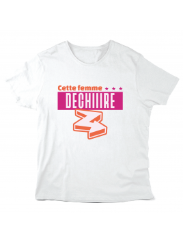 T-Shirt imprimé à message -...