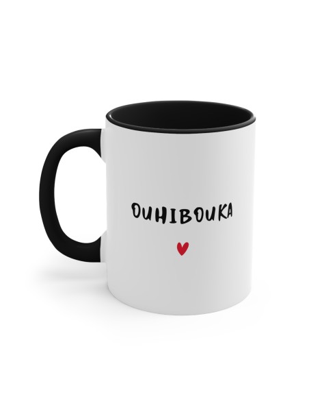 Mug céramique à message - Idée cadeau Mug Amour - Saint-Valentin et Anniversaires - Je t'aime ouhibouka- France