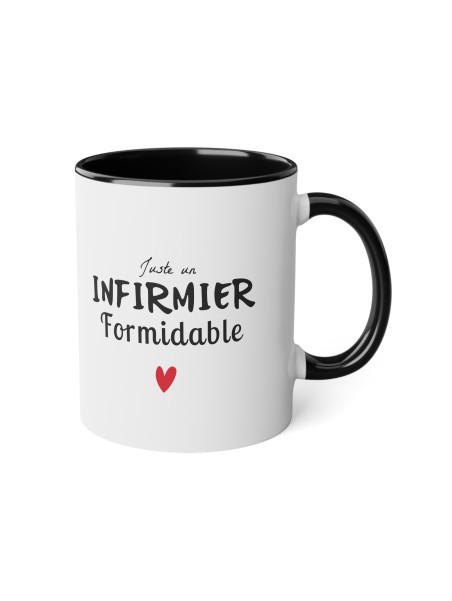 Mug céramique à message - Tasse Originale - Idée cadeau pour soignants - Juste un infirmier formidable - France