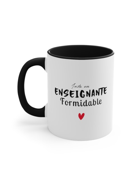 Mug céramique - Tasse Drôle et Originale - Idée cadeau pour fin d'année scolaire enseignant - Juste une enseignante formidable