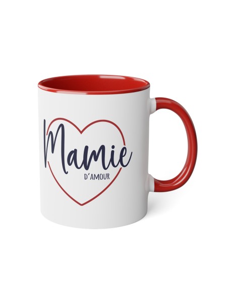 Mug tasse céramique - Idée cadeau Original personnalisé avec message d'amour fête des grands mères - Mamie d'amour